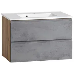 Produktbild Waschtischkombi Varese ca. 80 cm Grau/Eiche