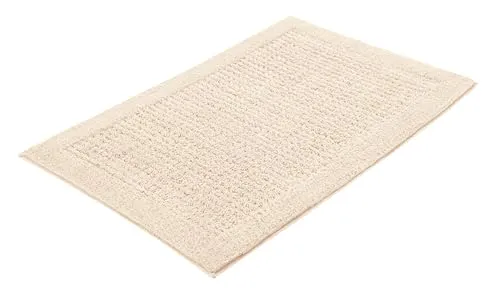 Kleine Wolke Badematte Net - Rutschhemmend und Fußbodenheizungsgeeignet - Badteppich aus 100% Baumwolle mit rutschhemmender Beschichtung und Hoch-Tief-Effekt. Ideal für Ihr Badezimmer, pflegeleicht und maschinenwaschbar bei 40°C.