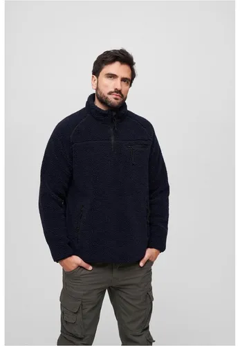 Brandit Teddyfleece Troyer Navy, Größe L - Funktionsjacke aus hochflorigem Teddy-Fleece für optimale Wärme und Atmungsaktivität. Ideal für kalte Tage mit hohem Stehkragen und mehreren Taschen.