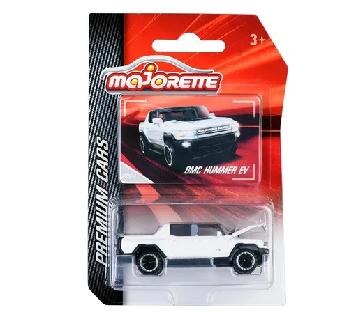 Majorette 212053052Q37 - Premium Cars - GMC Hummer EV, weiß - Neu