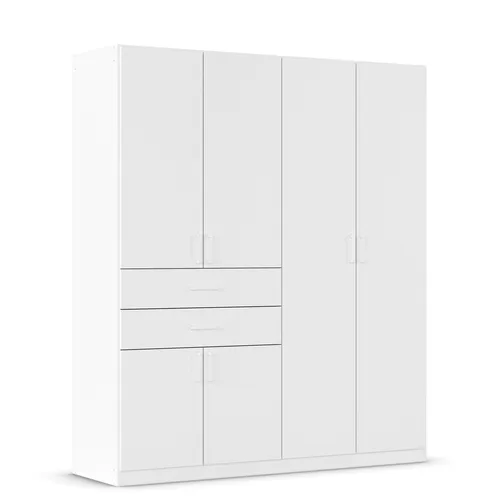 Drehtürenschrank RAUCH MAIKA, alpinweiß, 181x210cm in weiß von Roller