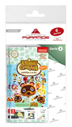 amiibo Animal Crossing - Serie 5 - 2x 3 Karten (NEU & OVP!)