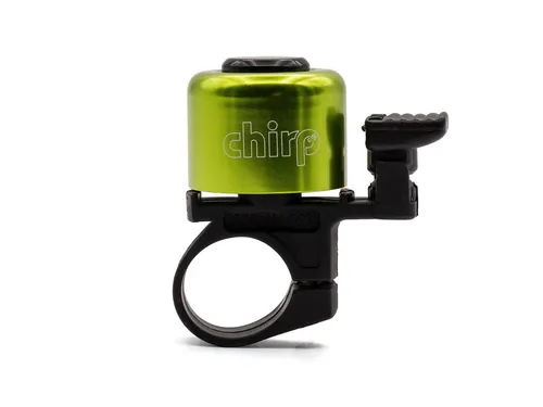Chirp Fahrradklingel Minibell, grün eloxiert
