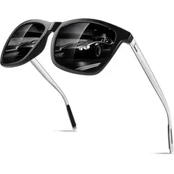 Sonnenbrille Herren Damen Polarisiert Ultraleicht Al-Mg Rechteckig