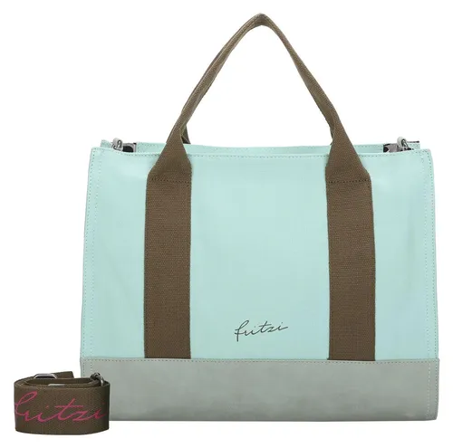 Fritzi aus Preußen Shopper Tote Bag, Baumwolle grün in türkis von Fritzi aus Preußen