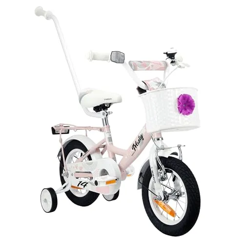 MIRAVO Kinderfahrrad 14 Zoll für Mädchen mit Stützrädern