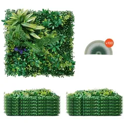 VEVOR Künstliche Hecke 12 Stück, 3D-Kombination von Vevor