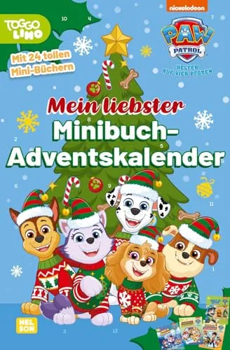 PAW Patrol Mitmachbuch: Mein liebster Minibuch-Adventskalender - Advents- & Weihnachtskalender mit 24 tollen Mini-Büchern für Vorlesen, Malen und Rätseln – ideal für Kinder ab 3 Jahren und fördert die Kreativität.