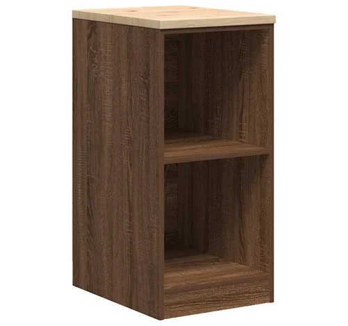 vidaXL Garagen-Aufbewahrungsschrank aus Kiefernholz 40x51x85 cm - Robuster Schrank für die Garage, ideal zur Organisation von Werkzeugen und Materialien mit 2 Ablagefächern und pflegeleichter Oberfläche.