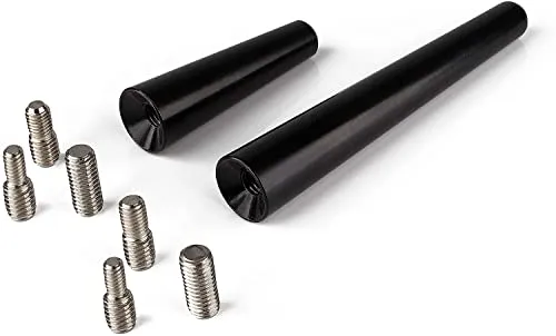 BlackNugget Autoantenne - Universal Kfz Antenne Geeignet für alle Autos - Dachantenne mit erstklassiger Empfangsqualität - Kurze Auto Antenne für AM und FM Empfang - Stabantenne | Kurzstabantenne