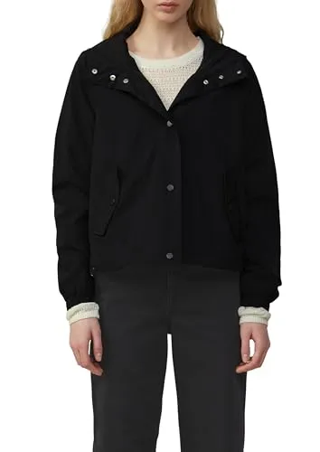 QS Nylon-Jacke mit Kapuze schwarz S - Funktionsjacken mit verstellbarem Saum und Kapuze, leicht und komfortabel gefüttert für eine perfekte Passform und angenehmen Tragekomfort.