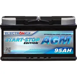 Electronicx AGM Start-Stop 95 AH Autobatterie 12V 850A