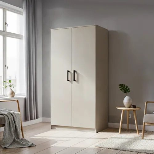 Masseno Drehtürenschrank SILO 90 cm – Eleganter Kleiderschrank für Ihr Schlafzimmer