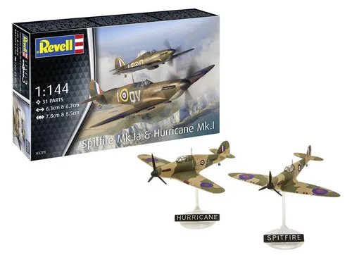 Revell 03771 Supermarine Spitfire Mk.Ia & Hawker Hurricane Mk.I 1:144