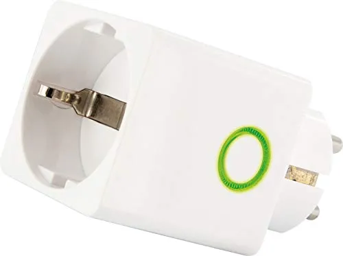 SCHWAIGER -ZHS15- Zwischenstecker/Verbrauchsmesser/Steckdosenadapter/Stromverbrauch Anzeige über LEDs/Zigbee/Smart Home/Steuerung per App/Sprachsteuerung mit Alexa, Google