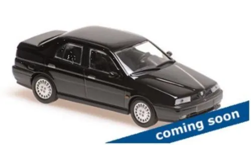 Minichamps 1:43 ALFA ROMEO 155 – 1992 – black - Modellauto im Maßstab 1:43, detailgetreue Nachbildung des klassischen ALFA ROMEO 155 aus 1992, ideal für Sammler und Liebhaber.