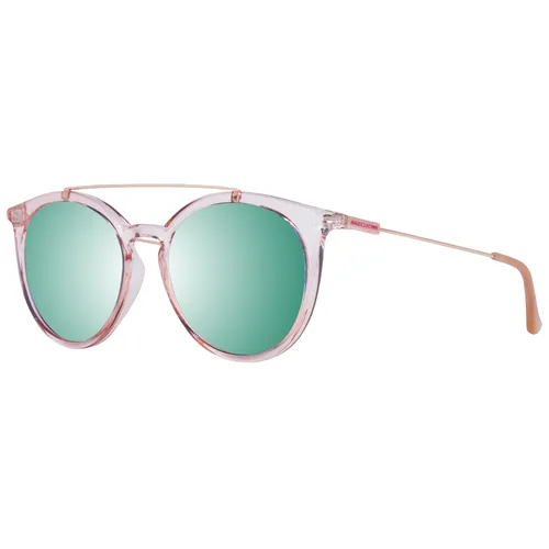 Skechers Sonnenbrille SE6107 72U Unisex Rosa - Sonnenbrille für Unisex mit 100% UVA & UVB Schutz, verspiegeltem Glas und stylischem rundem Design. Ideal für modebewusste Träger, inklusive Original-Etui.