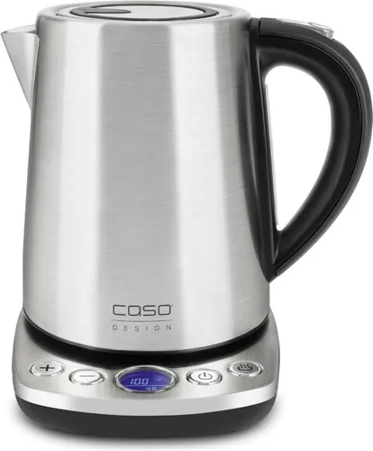 CASO WK 2100 Wasserkocher - Testsieger mit Temperatursteuerung - Wasserkocher mit 2200 Watt, 1,2 Liter Kapazität, und 10 °C-Schritten für präzise Temperaturwahl. Ideal für Tee und Babynahrung, mit automatischer Abschaltung und Warmhalte-Funktion.