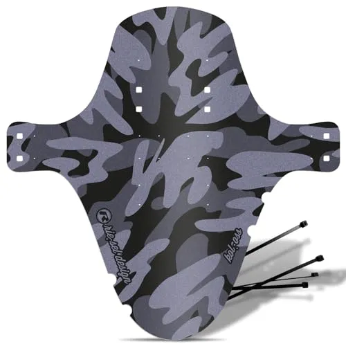RIESEL DESIGN® 1x Mudguard - kol:oss - XL MTB Schutzblech inkl. Kabelbinder/Stylischer MTB Schmutzfänger/Mountainbike Schutzblech als Spritzschutz für alle Radgrößen
