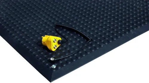 miltex Arbeitsplatzmatte Yoga Ergo Stat, 950 x 1.250 mm - Hochwertige Arbeitsplatzmatte für Yoga und Pilates, 100 % Polyurethan, mit hochelastischen Noppen für optimalen Komfort. Ideal für kalte Böden und langlebig im täglichen Einsatz.