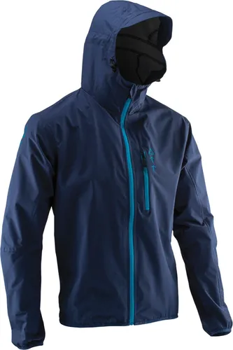 Leatt Herren Fahrradjacke DBX 2.0 - Blau, XS - Outdoorjacke aus leichtem, robustem 4-Way Stretchmaterial, atmungsaktiv und wasserdicht (5.000mm). Mit innovativem Hood Retention System für perfekten Sitz der Kapuze beim Fahren.
