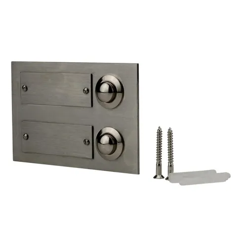 UNITEC Edelstahl-Klingeltaster 2-Fach von UNITEC