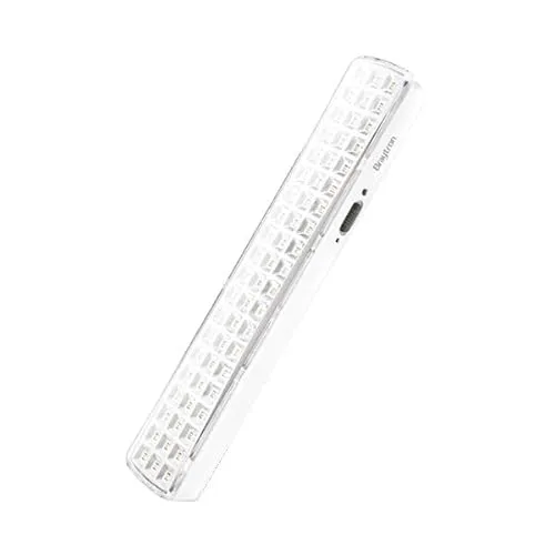 Braytron Notleuchte mit Akku Notbeleuchtung Akkubetrieb Licht für bis zu 5 Stunden 230V 60 SMD Led 230V Automatisches einschalten bei Stromausfall Notbeleuchtung mit Schalter Weiß 4 Watt