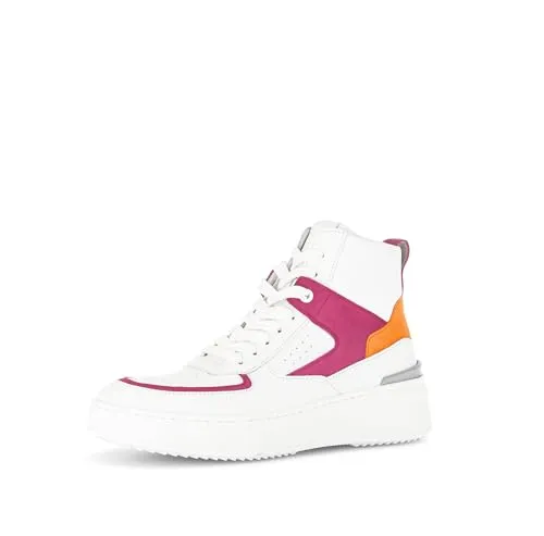 Gabor Damen High-Top Sneaker in Weiß/Pink in weiß von Gabor