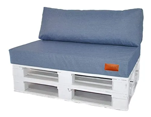 Mayaadi-Home Palettenkissen Indoor Outdoor MH-GD07 Jeans Hellblau 120x80x10cm