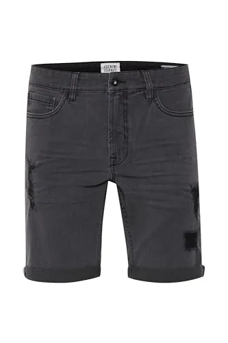 !Solid SDNoyton Herren Jeans Shorts Kurze Denim Hose mit Stretch Regular Fit, Größe:2XL, Farbe:Grey Denim (700033)