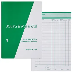 Kassenabrechnung Formularbuch 4104, 1 St.