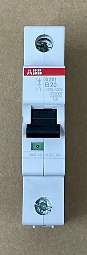 Produktbild S201-B20 ABB Leitungsschutzschalter B20 A 1polig Sicherungsautomat