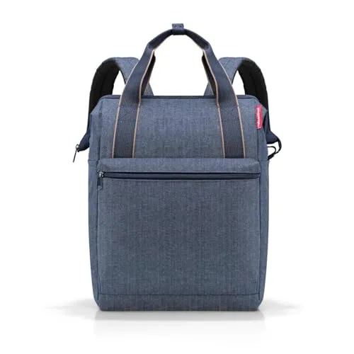 reisenthel allrounder R Large Rucksack Tasche Herringbone Dark Blue 23 L