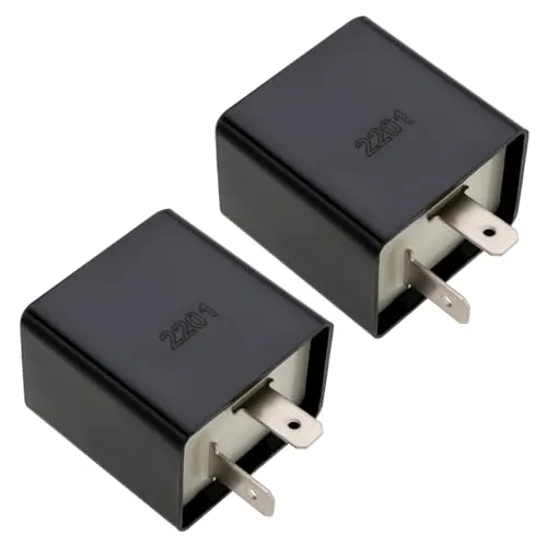 EMSea 2 x 12 V Blinkerrelais 2-polig Motorrad LED Blinker kompatibel mit Honda CBR 125 R Europa 2004-2011 714115 38610-09410