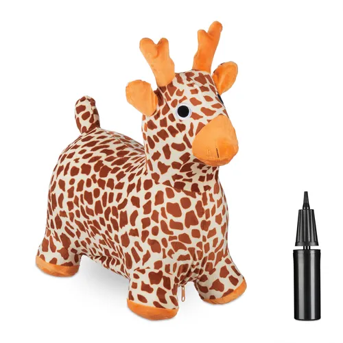 Hüpftier giraffe Kinderhopper Hüpfer für Jungs 1,5 kg leicht bunt weich