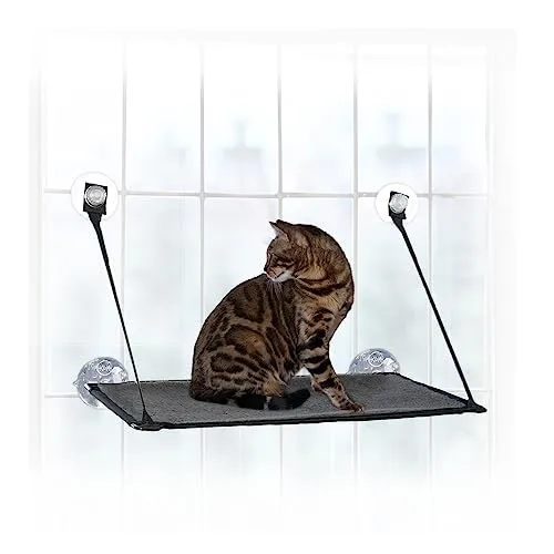 K&H 779091 EZ Easy Window Mount Kitty Sill, am Fenster zu befestigendes Katzenbett mit Einer Ebene