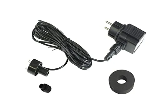 Arnusa Quellsteinbeleuchtung Springbrunnen Beleuchtung LED + Netzteil Teichbeleuchtung (RGB-Farbwechsel) 30mm 5 Meter Kabel 1/2