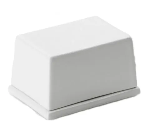 Continenta Butterdose aus Keramik, Butterschale für 125 g Butter, Größe: 9,5 x 7 x 6 cm