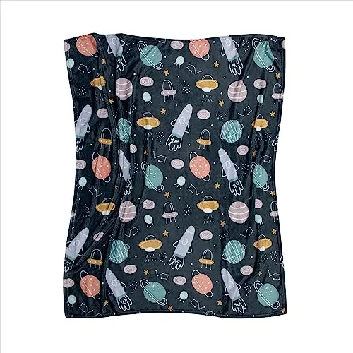 Paco Home Kinderdecke Babydecke Kuscheldecke Verschiedene Motive Flauschig Weich Kinderzimmer Spielzimmer Waschbar, Farbe:Mehrfarbig, Größe:127x150cm