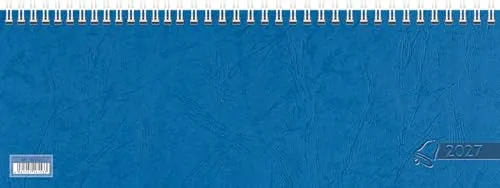 Glocken Querterminbuch 2027 | 29,7×10,5 cm, Karton, blau