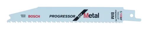 Bosch Zubehör S 123 XF Progressor for Metal Säbelsägeblatt - 5er-Pack - 2608654402 (5 Stück)
