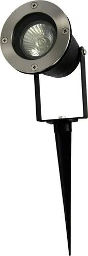 HEITRONIC Erdspieß-Strahler YUYAO, IP44, GU10 max. 7W - Lampen für den Außenbereich, neigbar und aus langlebigem V2A Edelstahl, ideal für die gezielte Beleuchtung von Gärten und Wegen.