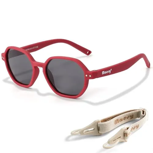 Maesy Kinder Sonnenbrille 1-3 Jahre in rot von Maesy