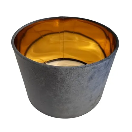 Lampenschirm Rund Retro Vintage Schwarz/Grün für E27