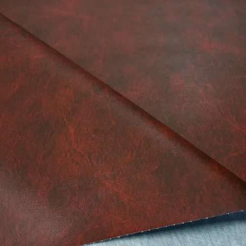 antik bordeaux - rot Möbel- Polster- Kunstleder wie Nappaleder Meterware Tolko