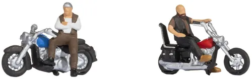 NOCH TT Rocker auf Motorrädern Bemalt, Sitzend