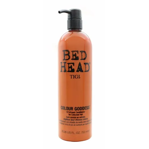 TIGI Bed Head Colour Goddess Öl-Conditioner 750 ml - Conditioner für gefärbtes Haar, nährt und pflegt intensiv, verlängert die Haltbarkeit der Haarfarbe und sorgt für glänzendes, geschmeidiges Haar.