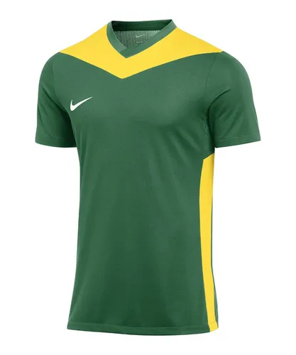 Nike Performance Park Derby IV Fußballtrikot in Gelb/Grün XL (56/58) - Hochwertiges Fußballtrikot aus 100% Polyester, atmungsaktiv und ideal für den Teamsport. Mit V-Ausschnitt und Kurzarm für optimalen Tragekomfort beim Spiel.