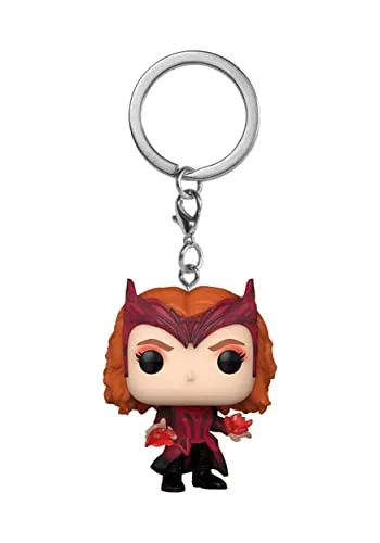 Funko Pop! Keychain Marvel: - Scarlet Witch - Doctor Strange - Neuartiger Schlüsselanhänger - Vinyl-Minifigur Zum Sammeln - Strumpffüller - Geschenkidee - Offizielle Handelswaren - Movies Fans