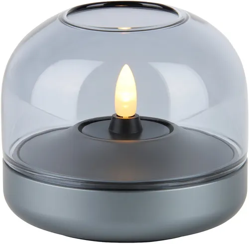 Glow 08 Design Windlicht Kerzenhalter Moody Blue in blau von kooduu